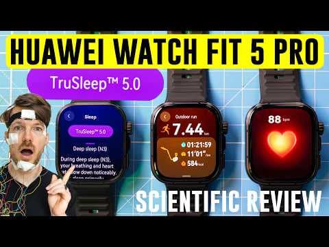 Huawei Watch Fit 5 Pro - NEW SLEEP TRACKING! (+ HR and GPS Scientific Review)