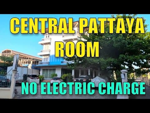 CENTRAL PATTAYA MONTHLY ROOM WITH NO ELECTRIC/WATER CHARGES & REGULAR ROOM CLEANING SHAGWELL MANSION