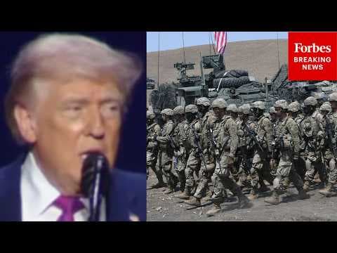 'This Administration Does Not Apologize For American Power': Trump Says 'America Is On The March'