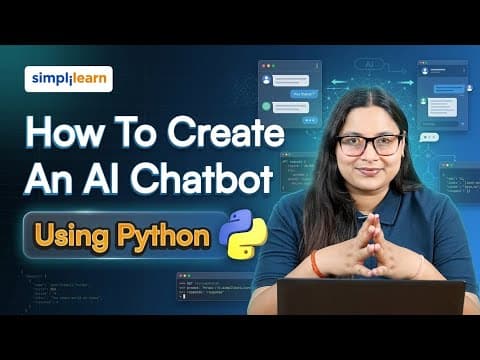 How To Create An AI Chatbot Using Python | Build Chatbot With Python And VS Code | Simplilearn