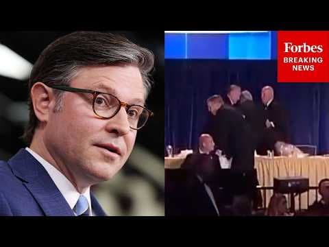 BREAKING: Speaker Johnson Reacts To Assassination Attempts Against Trump After WHCD Shooting