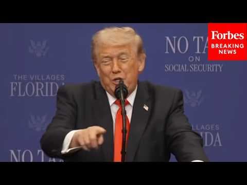 'They Are Sick Individuals But We Love Them': Trump Jokingly Calls Out 'Front-Row Joes' At Event