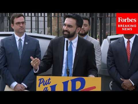 NYC Mayor Zohran Mamdani Holds Press Briefing To Provide Updates On Trash Containerization Program