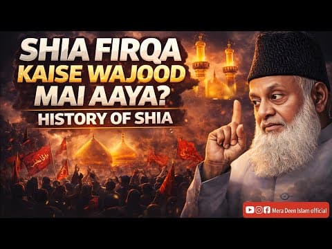 Shia firqa kaise wajood mai aaya? | History of Shia | Dr Israr Ahmed Bayan