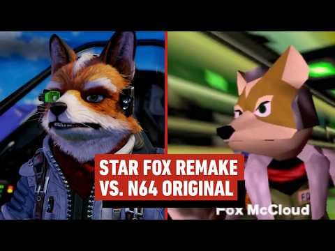 Star Fox Graphics Comparison: Remake vs N64 Original