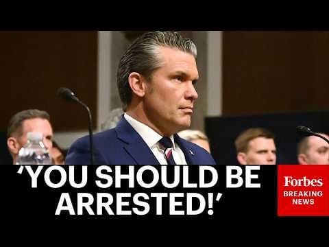 BREAKING NEWS: Pete Hegseth Interrupted By Protester During Senate Hearing, Called A 'War Criminal'