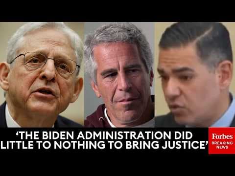 BREAKING: Garcia Says Biden's AG Merrick Garland Is At Top Of The List To Question About Epstein