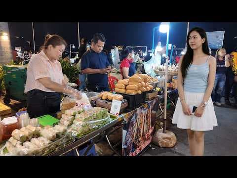Phnom Penh Riverside Street Food 🇰🇭 Secret Market Walking Tour 2026
