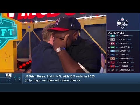 The Houston Texans Select Kayden McDonald with the 36th Pick in the 2026 NFL Draft