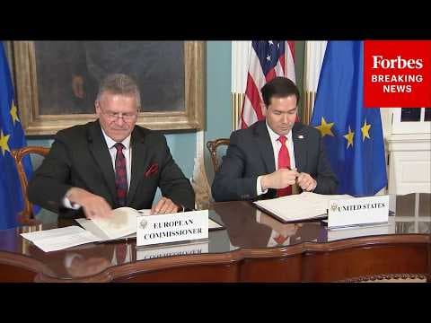 BREAKING: Marco Rubio Signs Memorandum Of Understanding On Critical Minerals With An EU Official