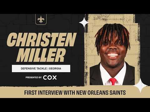 Christen Miller First Interview with the Saints | 2026 NFL Draft