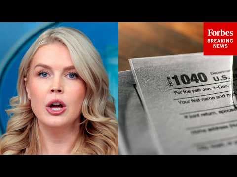 Karoline Leavitt Boasts Effects Of 'Largest Tax Cut In History' As US Finishes 2025 Filing Season