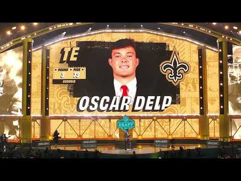 Oscar Delp Drafted No. 73 overall by Saints | 2026 NFL Draft
