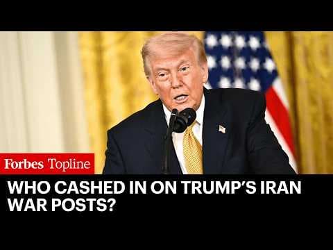 DOJ Investigating Who Cashed In On Trump’s Iran War Posts