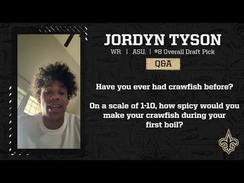 Jordyn Tyson answers fans questions | 2026 NFL Draft