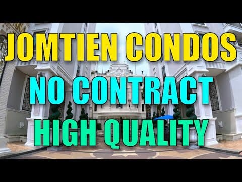 QUALITY SINGLE MONTH OPTION VARIOUS SIZED MODERN CONDOS JOMTIEN PATTAYA CURRENTLY AVAILABLE - ESPANA