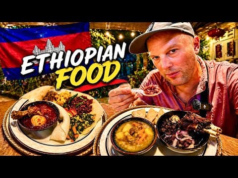 They Added MEAT?! (Back to MAHZEL) Ethiopian Food in Cambodia 🇰🇭