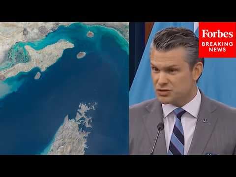 Hegseth Asked About Reported 6-Month Timeline To Sweep Strait of Hormuz For Mines
