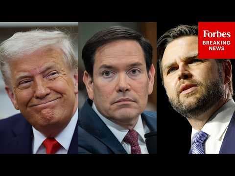 BREAKING NEWS: JD Vance Reacts To Trump Floating Vance-Rubio 2028 Ticket
