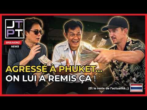 💰Remise de cagnotte, pour le chauffeur agressé pendant Songkran ! #thaïlande #thailande #actualité