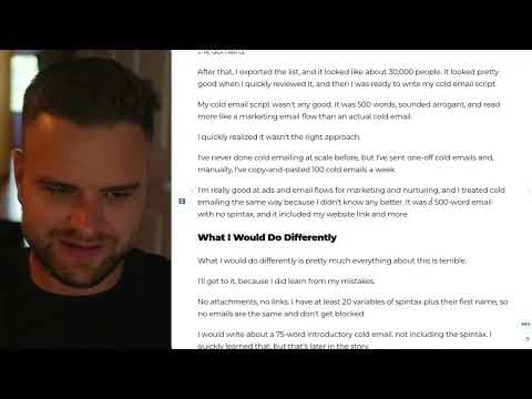 How I Sent 20,000 Cold Emails Per Day (And Got 1,100 Clients)