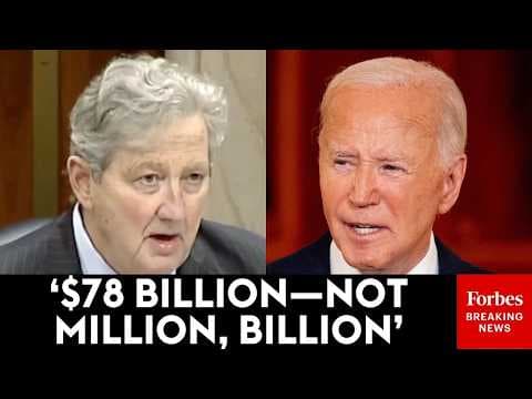 John Kennedy Breaks Down Massive Last-Minute Biden-Era Funding That Was 'Shoveled Out The Door'