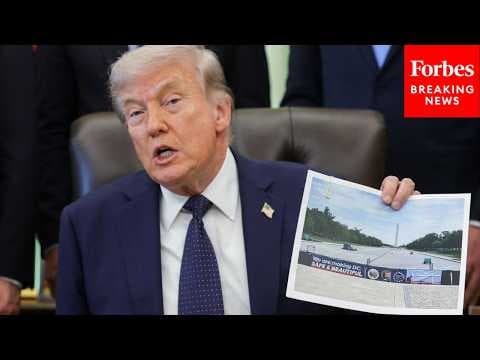 Trump Goes On Ten-Minute Rant About Plan For Lincoln Memorial Reflecting Pool 'Beautification'