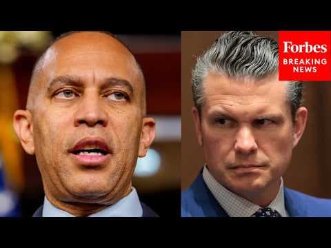 'Hegseth Is A Complete And Total Disgrace': Hakeem Jeffries Reacts To Ousting Of Navy Secretary