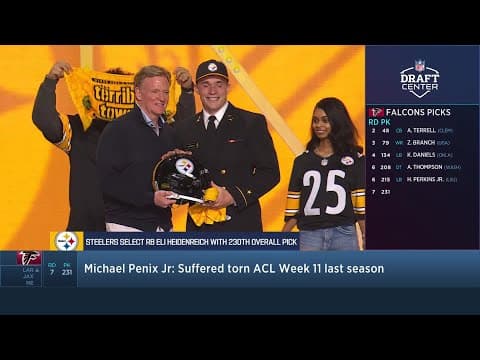 The Pittsburgh Steelers Select Eli Heidenreich with the 230th Pick in the 2026 NFL Draft