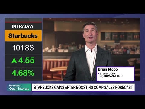 Starbucks CEO Sales Momentum Is Continuing