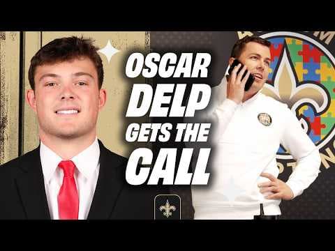 Oscar Delp Gets the Call from the Saints | No. 73 Pick | 2026 NFL Draft