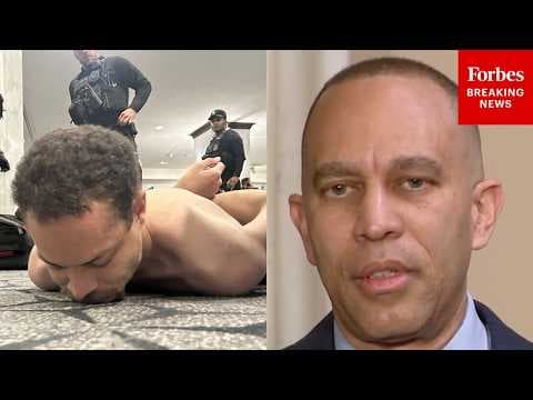 Reporter Asks Hakeem Jeffries: 'What Are You Advising Your Members To Do About Rhetoric Right Now?'