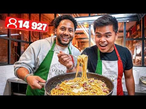 JE CUISINE DANS UN RESTAURANT EN ITALIE (j'ai choqué le cuisinier)