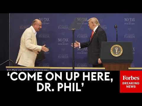 Watch The Moment Dr. Phil Makes Surprise Appearance On Stage At Trump Rally In Florida