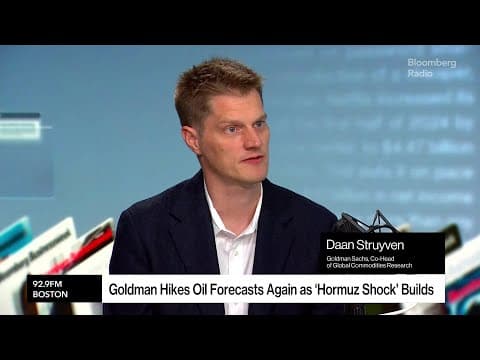Goldman Hikes Oil Forecasts Again as Hormuz Shock Builds