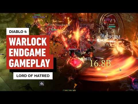 Diablo 4 Warlock Endgame Gameplay