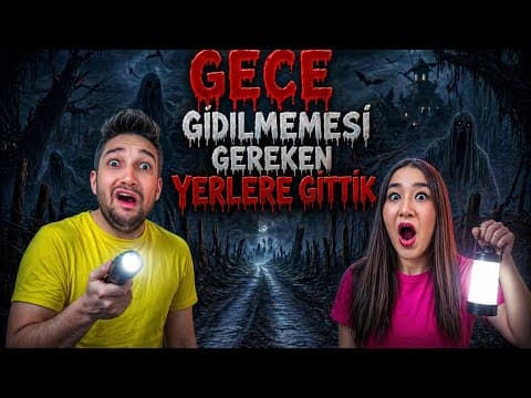 WE WENT TO PLACES WHERE YOU SHOULDN'T GO AT NIGHT😱‼️👻HORROR VİDOS👀❤️