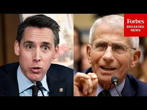 'His Hands Are Dirty In This': Josh Hawley Calls Out Dr. Fauci At COVID-19 Whistleblower Hearing