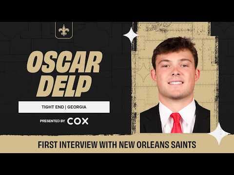 Oscar Delp First Interview with the Saints | 2026 NFL Draft