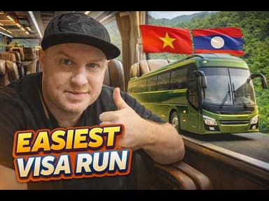 My Craziest Vietnam Visa Bus Border Run Experience Yet! (Da Nang to Laos 2026)