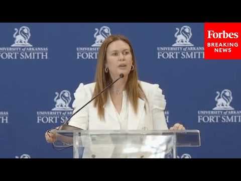 Arkansas Gov. Sarah Huckabee Sanders Celebrates Opening Of New Workforce Development Center