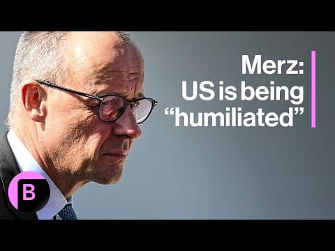 Why Merz Comments Could Further Harm EU-US Relations