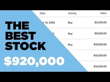 I Just Invested $160,000 In This Stock