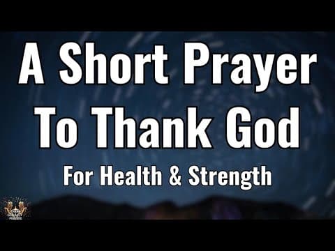 Lord, Thank You for the Gift of Health 🙏 A Peaceful Prayer for Strength and Family Covering