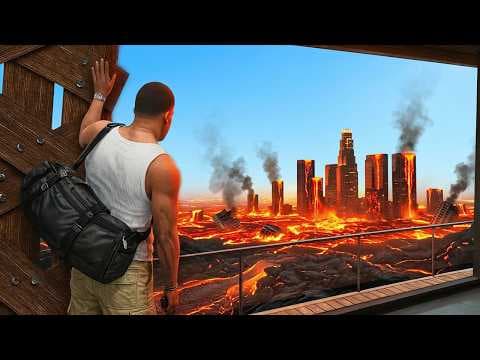 J'AI PROTÉGÉ LA MAISON DE FRANKLIN DE LA LAVE SUR GTA 5 !