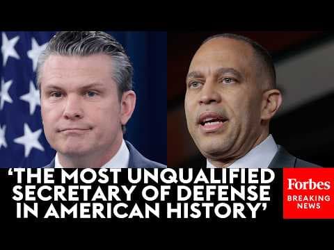 'Why Is Pete Hegseth Still Around?': Hakeem Jeffries Rips Into 'Clueless' Trump Admin Over Iran War