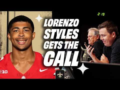 Lorenzo Styles Jr. Gets Draft Call from Saints | 2026 NFL Draft