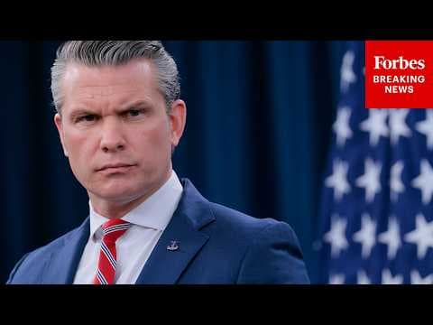Hegseth Asked To Respond To Those Who Say 'Who Say That The US  Doesn't Have A Strategy' In Iran War