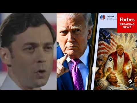 'The Faithless President Depicts Himself As Christ': Ossoff Blasts Trump Over 'Jesus' Post