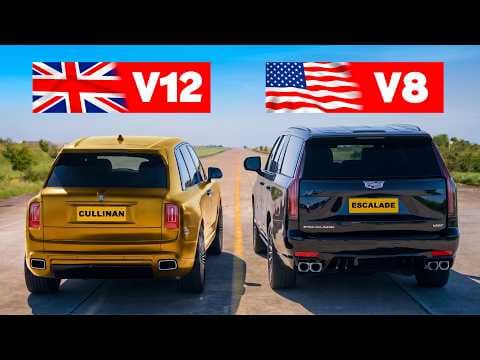 Rolls-Royce Cullinan v Cadillac Escalade V: DRAG RACE